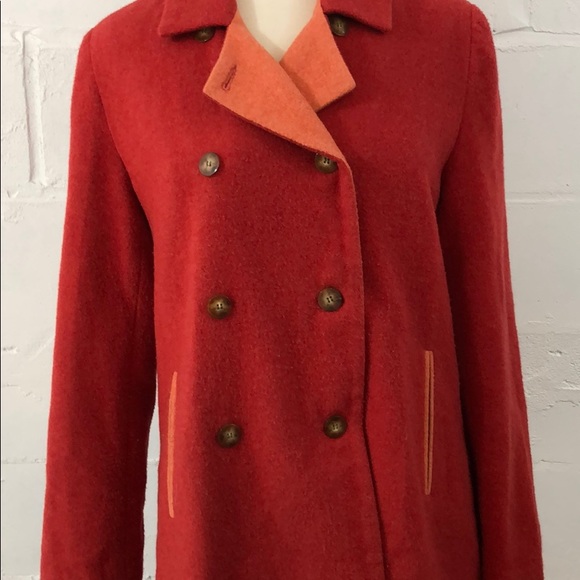 Saks Fifth Avenue Wool Blend Double Breasted Jacket - Picture 3 of 7